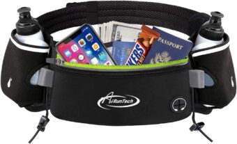 AiRunTech Hydration Running Belt with Water Bottle, Running Fanny Pack for Phone and Wallet Holder, Running Bag Runners Essentials Accessories Marathon Triathlon Walking Jogging...