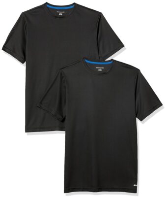 Amazon Essentials Men's Active Performance Tech T-Shirt (Available in Big & Tall), Pack of 2