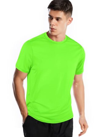 Athletic Shirts for Men Short Sleeve Quick Dry Workout Running Gym Sport Exercise Tee Moisture Wicking