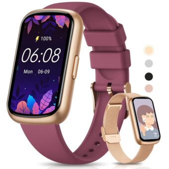 Fitness Tracker- Smart Watches for Women Men with 24/7 Heart Rate Monitor Blood Oxygen Sleep Tracker, Waterproof Fitness Watch, Activity Smartwatch for Android iPhone, Calorie...