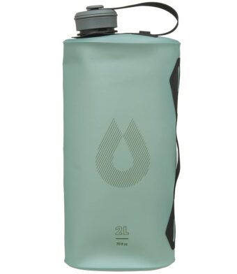 Hydrapak Seeker - Collapsible Water Storage (2L/70oz) - BPA & PVC Free Camping Hydration Reservoir Bag - Sutro Green