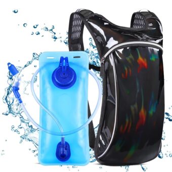 Hydration Pack,Hydration Backpack with 2L Hydration Bladder Lightweight Insulation Water Pack for Festivals, Raves, Hiking, Biking, Climbing, Running and More