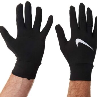 Nike Men's Dri-Fit Element Running Gloves-Black-Large