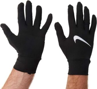 Nike Men's Dri-Fit Element Running Gloves-Black-Medium