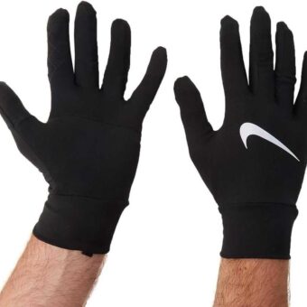 Nike Men's Dri-Fit Element Running Gloves-Black-Medium