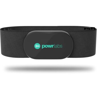 Powr Labs Bluetooth and ANT+ Heart Rate Monitor Chest Strap - Compatible with Polar, Garmin, Peloton, Wahoo