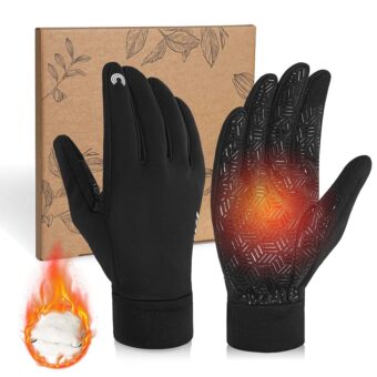 RIGWARL -10℉ 3M Completely Waterproof Gloves for Cold Weather, Winter Gloves 7 Layer Thermal Warm Men Women, Extreme Cold Gloves with 10 Touchscreen Fingers for Cycling Skiing...