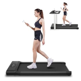 SupeRun Walking Pad, Under Desk Treadmill, 3 in 1 Portable Treadmill with Remote Control LED Display, 2.5 HP Quiet Walking Jogging Machine for Office Home Use, 300 Lbs Capacity