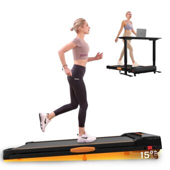 Walking Pad Treadmill with Incline, Under Desk Treadmills, Portable Treadmill for Home Office, Walking Pad 4 in 1 Treadmill for Walking Running, 2.5HP Compact Treadmill with...