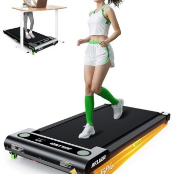 Walking Pad with Incline, Akluer Incline Walking Pad Treadmill for Home, 2.5 HP Under Desk Treadmill Small with Remote Control, Walking Pad Small Treadmill with LED Display