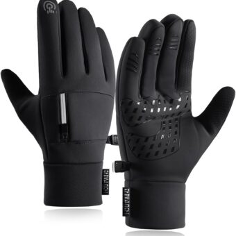 Winter Gloves for Men Women - Waterproof Thermal Glove for Cold Weather, Warm Gloves for Running Cycling, Snow Gloves with Touchscreen Finger